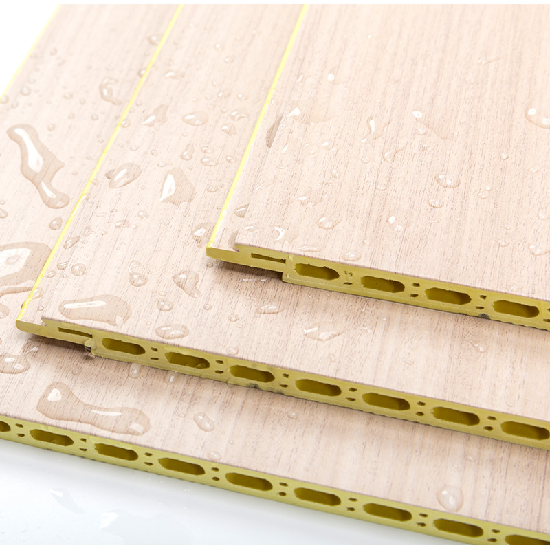 YXWPC609 Épaisseur de 9 mm 60 cm Épaisseur de largeur Installation rapide Panneau mural WPC Panneau mural intégré Mur en fibre de bois en bois bambou