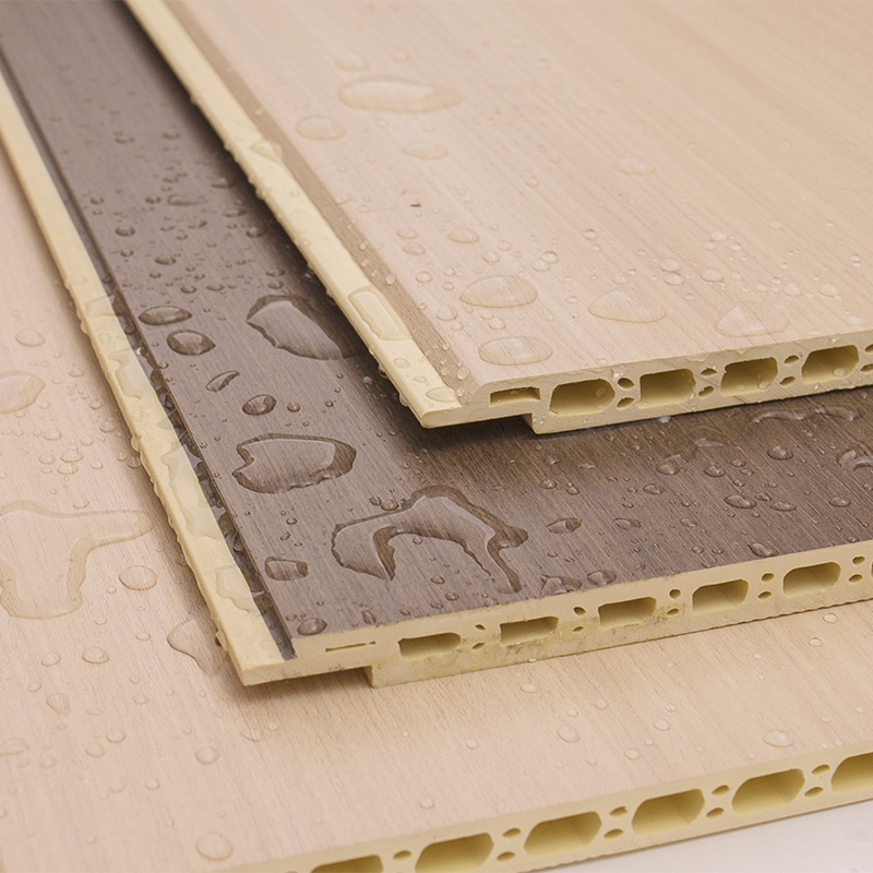 YXWPC609 Épaisseur de 9 mm 60 cm Épaisseur de largeur Installation rapide Panneau mural WPC Panneau mural intégré Mur en fibre de bois en bois bambou
