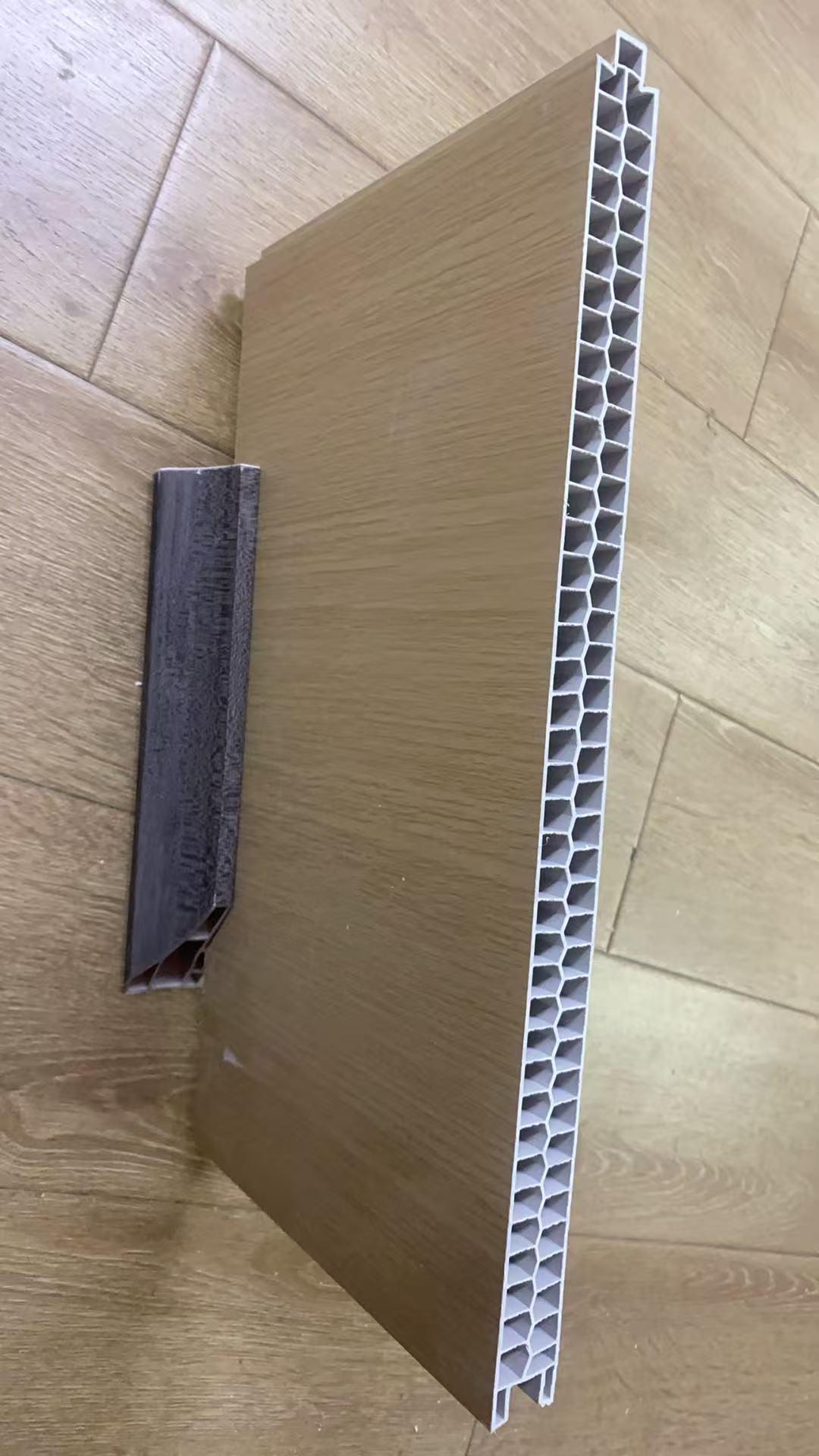 Panneau de cloison SPC Panneau de cloison double face en tissu grain de bois